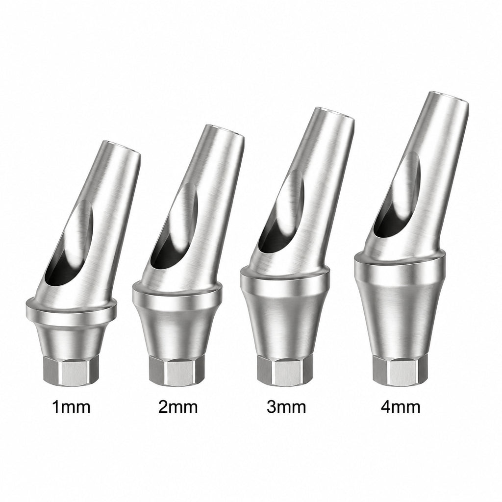 Angulated 25° Shoulder Titanium Abutment Osstem Regular Compatible