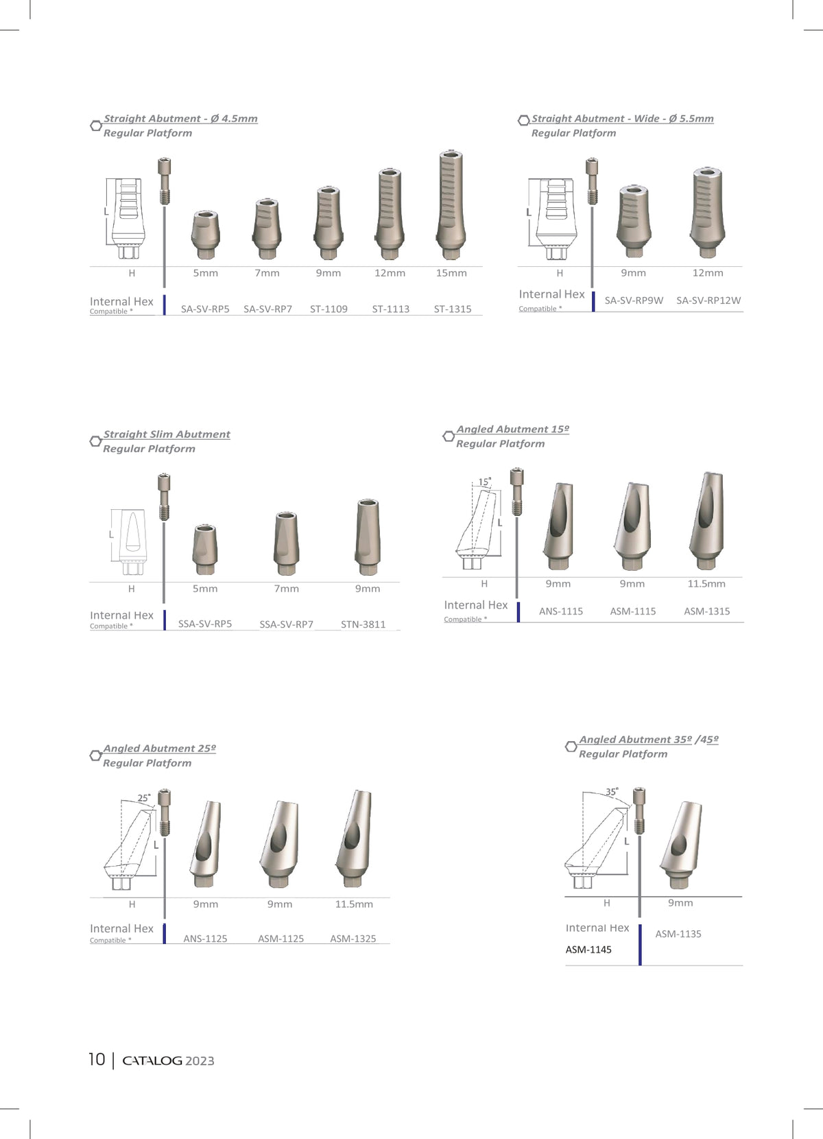 Angled Abutment — 15°