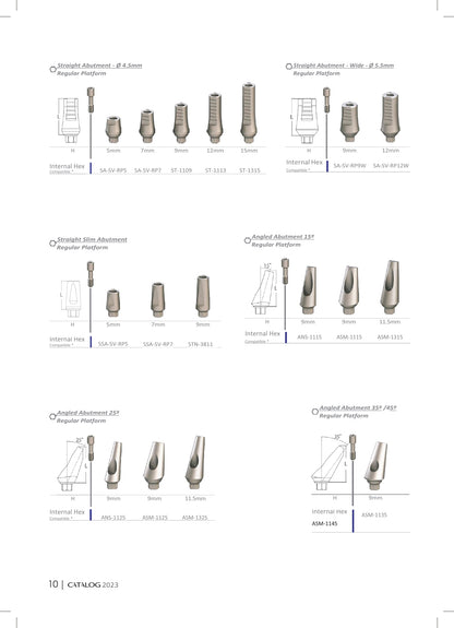 Angled Abutment — 15°
