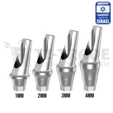 Angulated 15° Shoulder Titanium Abutment Osstem Regular Compatible