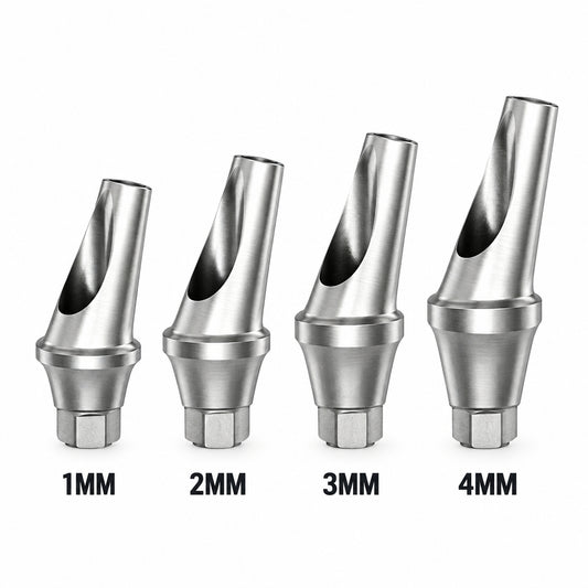 Angulated 15° Shoulder Titanium Abutment Osstem Regular Compatible