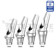 Angulated 25° Shoulder Titanium Abutment Osstem Regular Compatible
