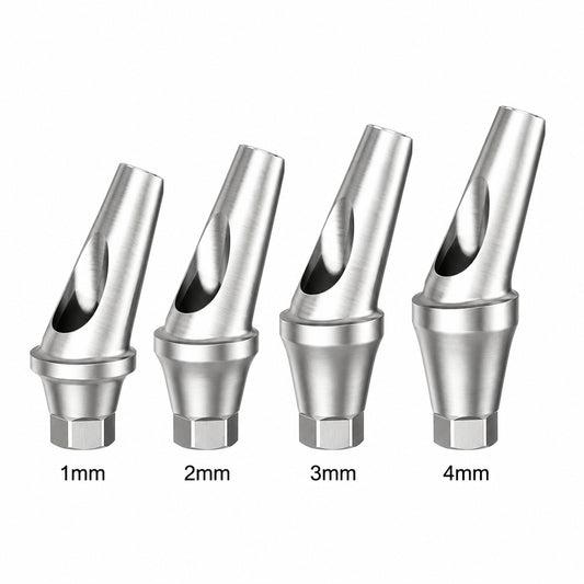 Angulated 25° Shoulder Titanium Abutment Osstem Regular Compatible