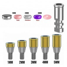 Flat Titanium Abutment 1-5 mm Dentium Regular Compatible Set
