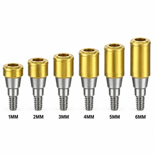 Flat Titanium Abutment 1-6 mm Neodent GM Compatible