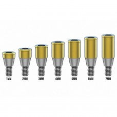 Flat Titanium Abutment 1-7 mm Dentium Regular Compatible