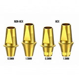 Gold T-Base Dentium / Implantium Super Line Replica HEX/NON HEX