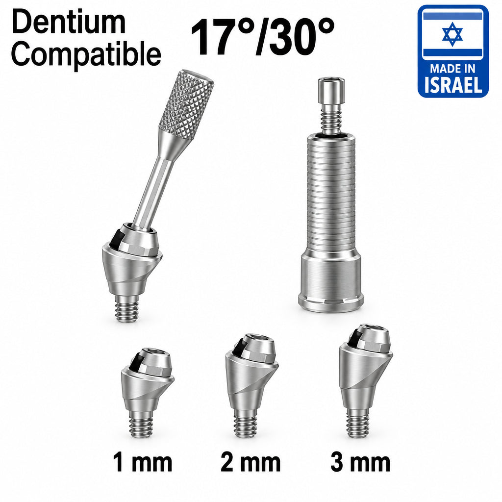 Angled Multi Unit Abutment 17° / 30° Dentium with Titanium Sleeve