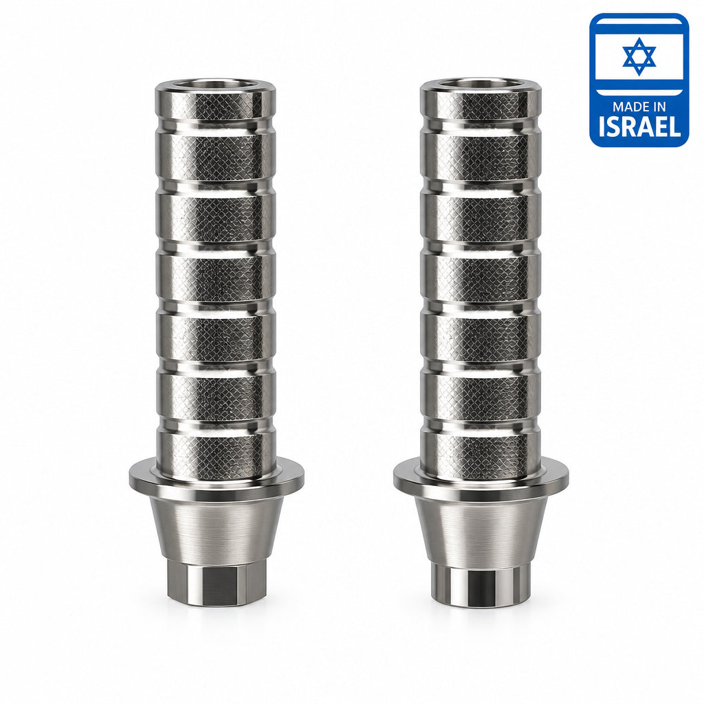 Straight Temporary Titanium Abutment Hex/Non Hex Dentium Fit